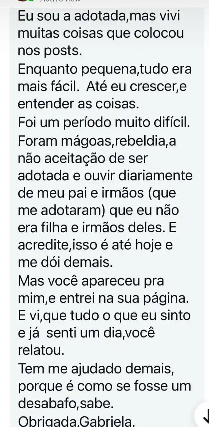 Relato de uma família por adoção